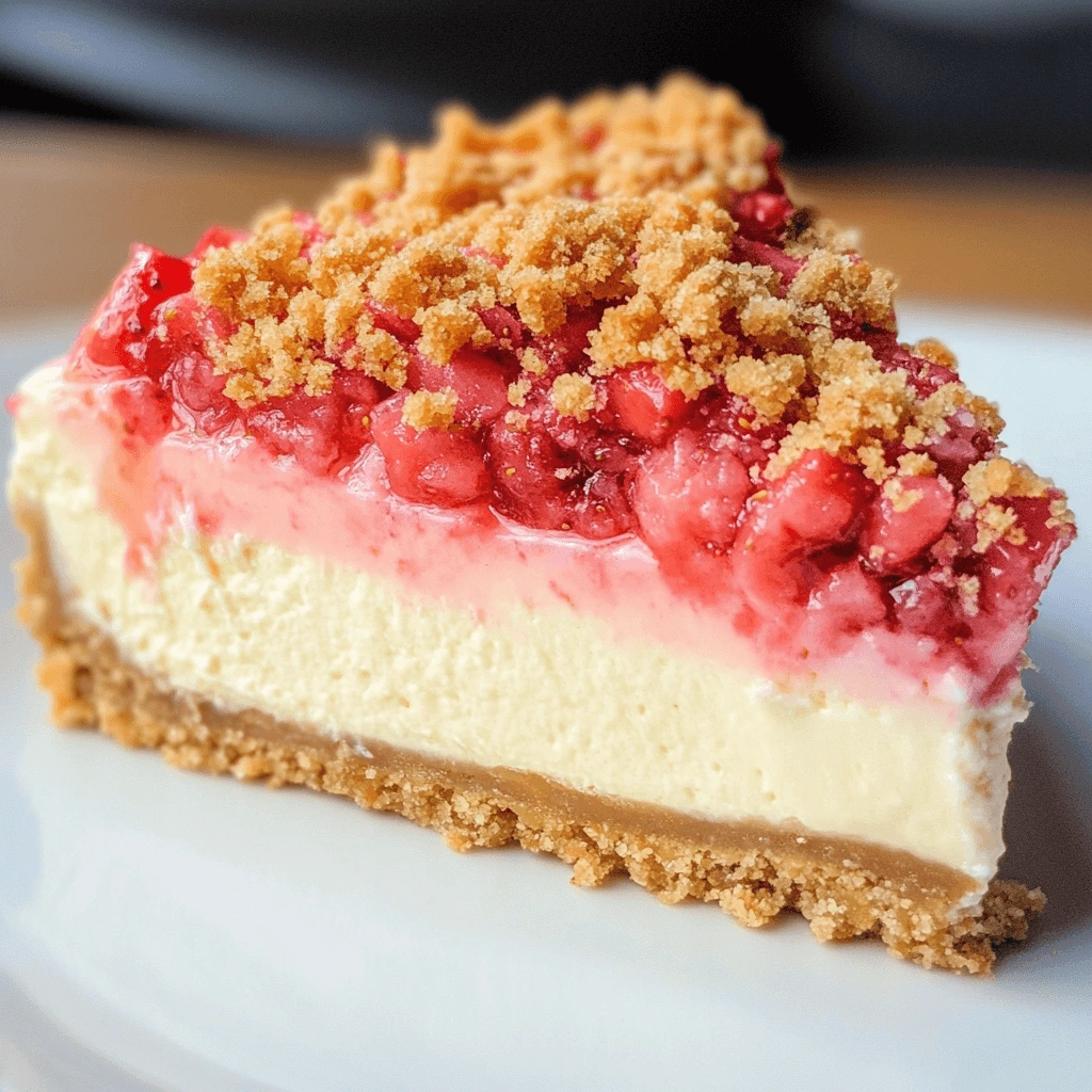 How to Make Strawberry Crunch Cheesecake