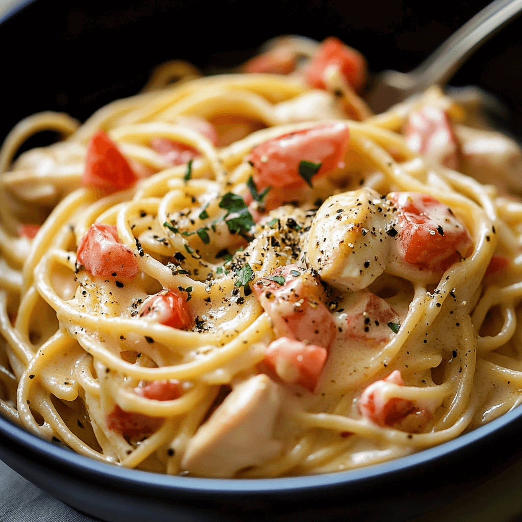 Spaghetti Crock Pot Chicken