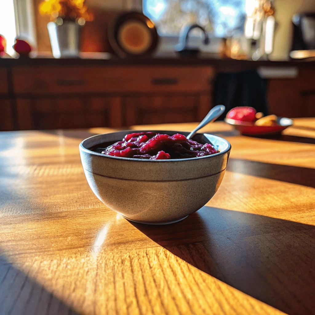 A charming homemade berry dessert served in an elegant glass dish, layered with velvety whipped cream and a fresh mint garnish, set on a textured linen napkin with a golden spoon beside it.