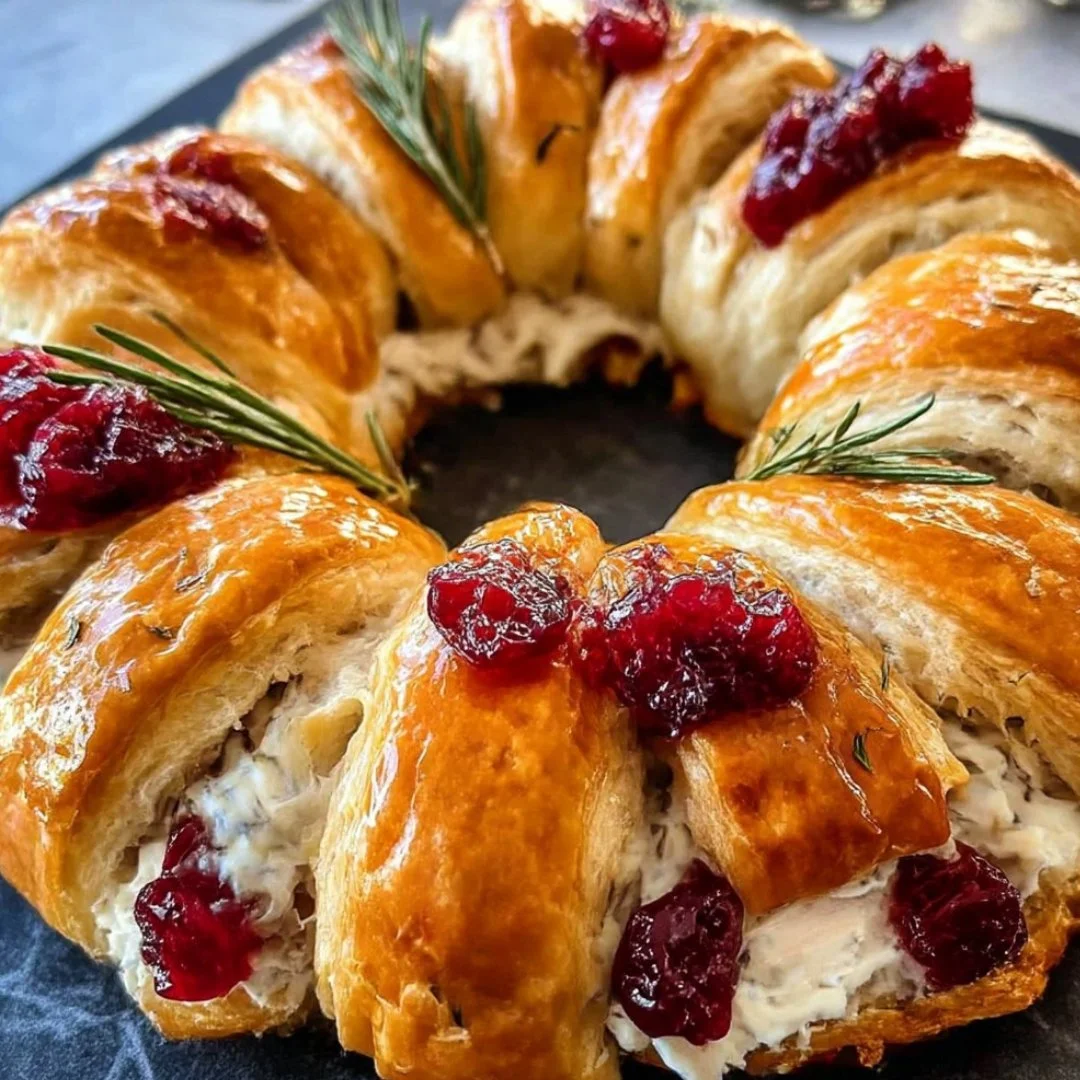 Crescent Roll Turkey Appetizer on a serving platter