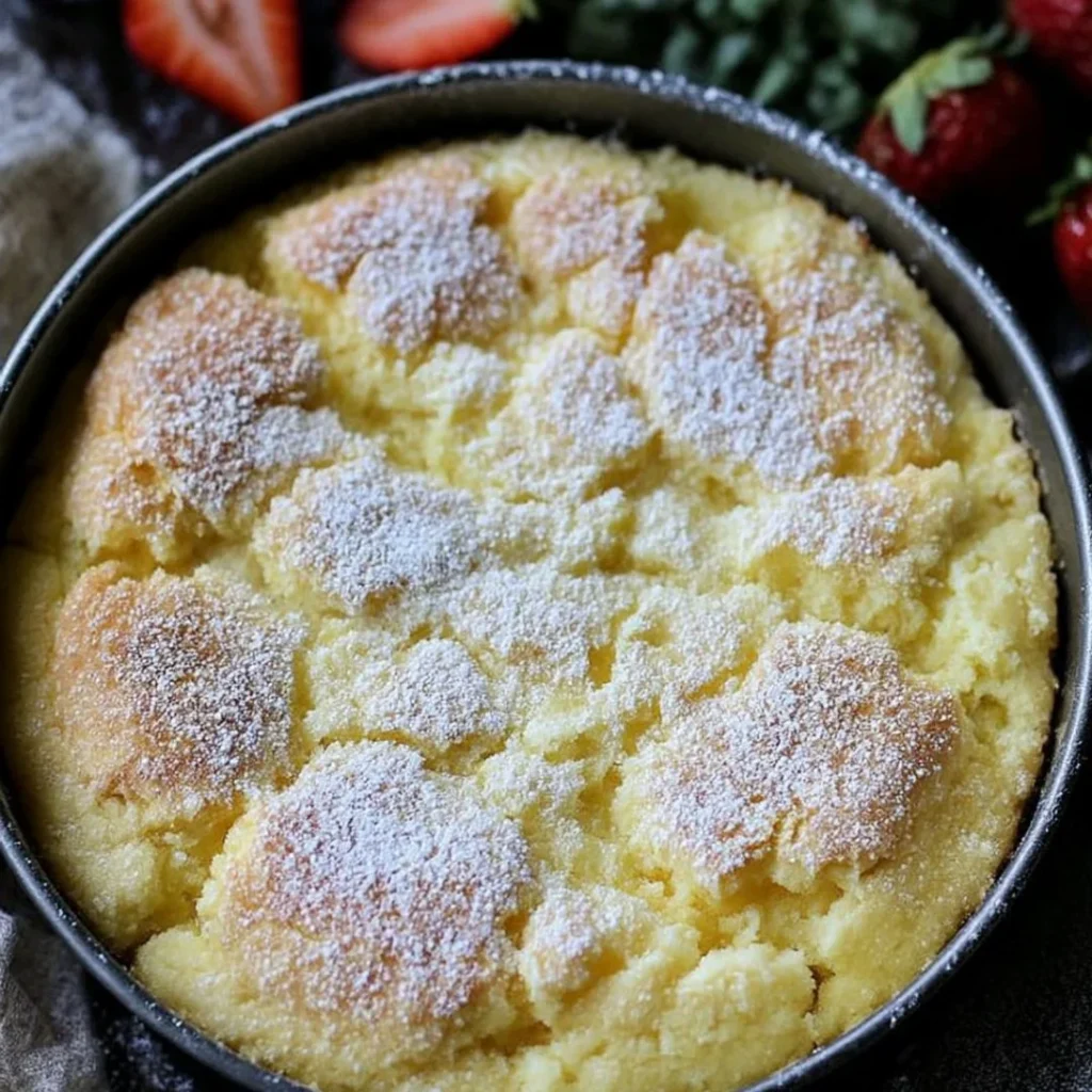 Slice of delicious French butter cake on a plate