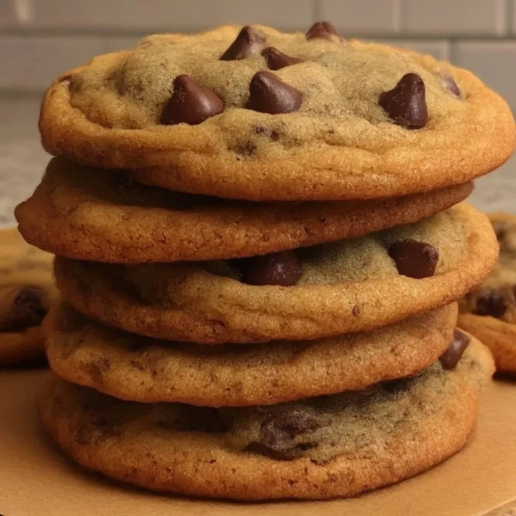 Delicious homemade chocolate chip cookies on a cooling rack
