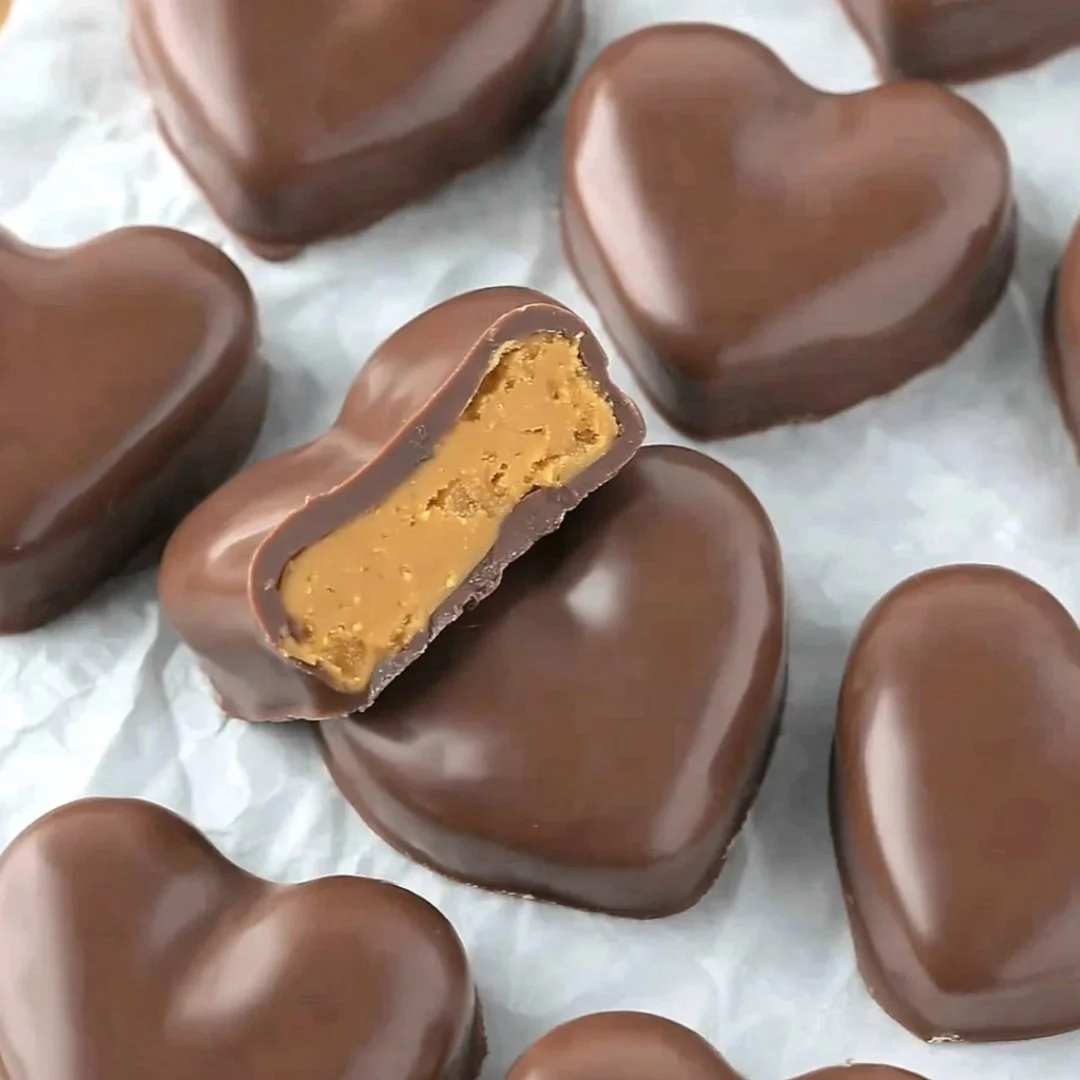 Chocolate Peanut Butter Valentine’s Heart dessert