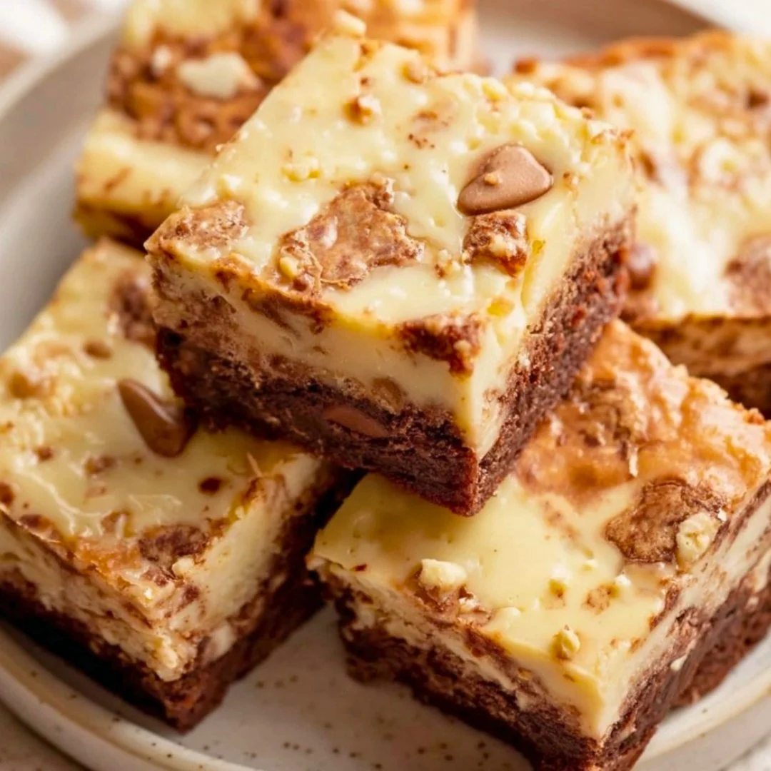 Delicious banana pudding brownies served on a plate with a fork