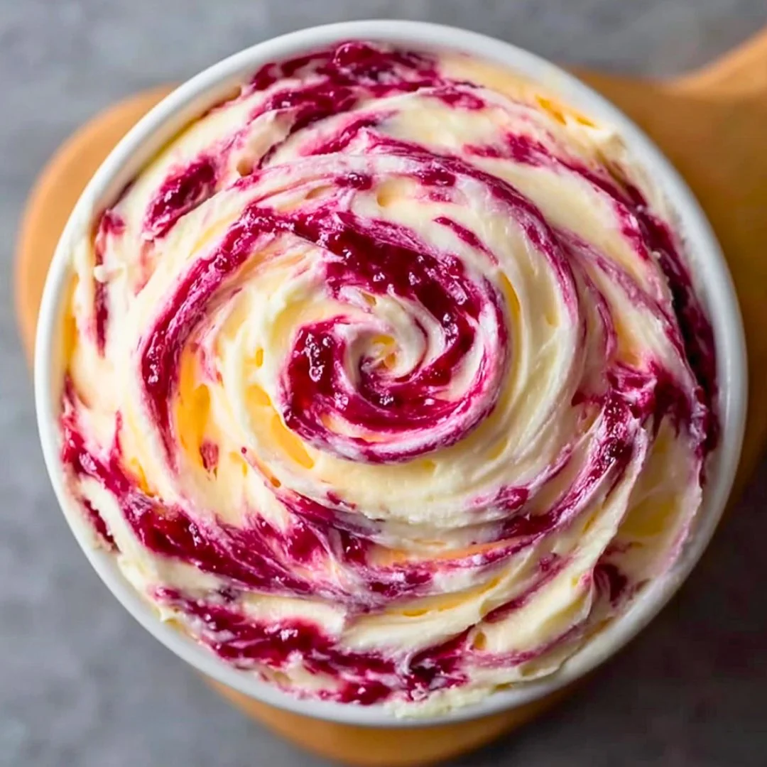 Santa's treat: Christmas Cranberry Honey Butter spread on a slice of bread