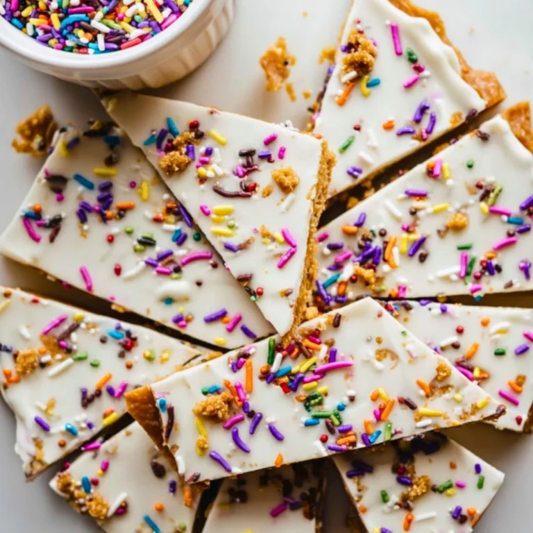 Healthy Cake Batter Bark made with natural ingredients and nutritious toppings