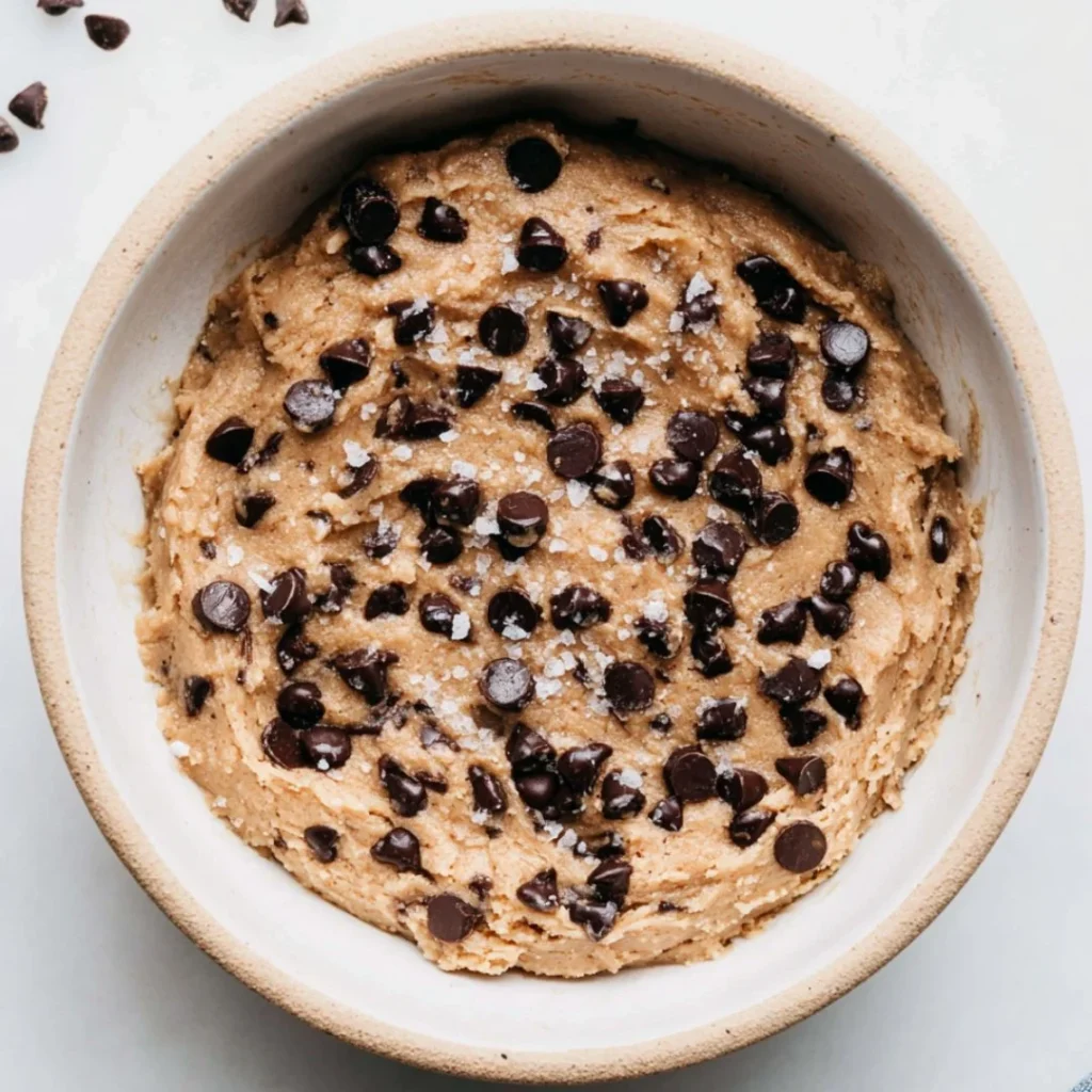 Delicious protein cookie dough high in protein and perfect for healthy snacking