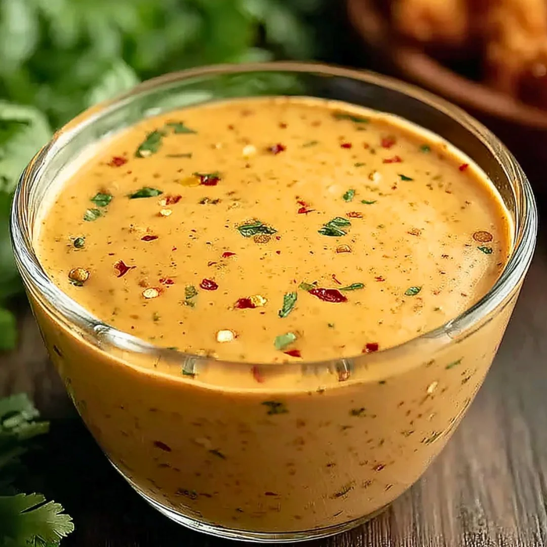 Delicious Hot Honey Ranch sauce showcasing creamy texture and rich flavor