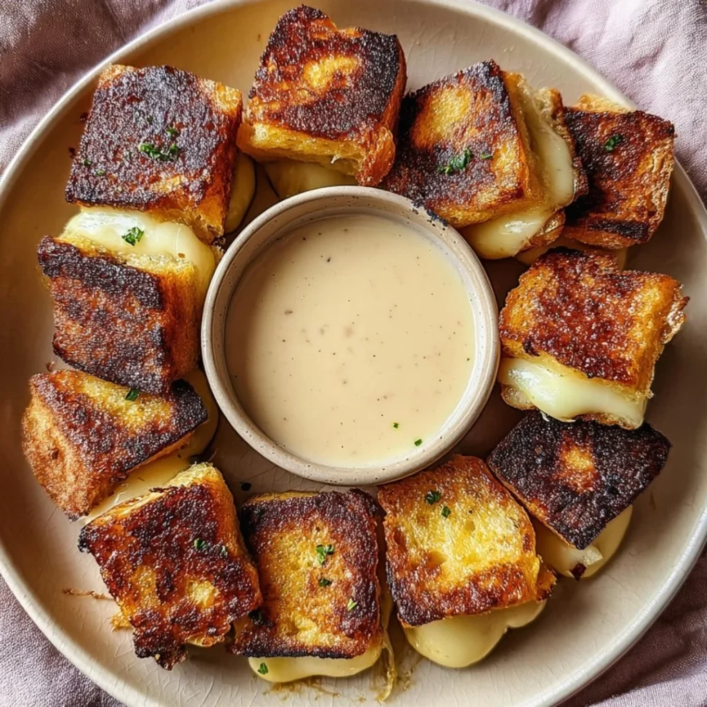 Cheesy pull-apart Hawaiian rolls served on a platter