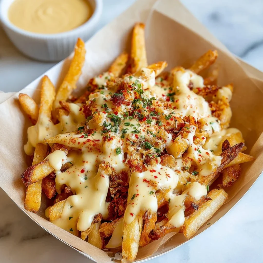 Delicious Louisiana Voodoo Fries inspired by Wingstop recipe