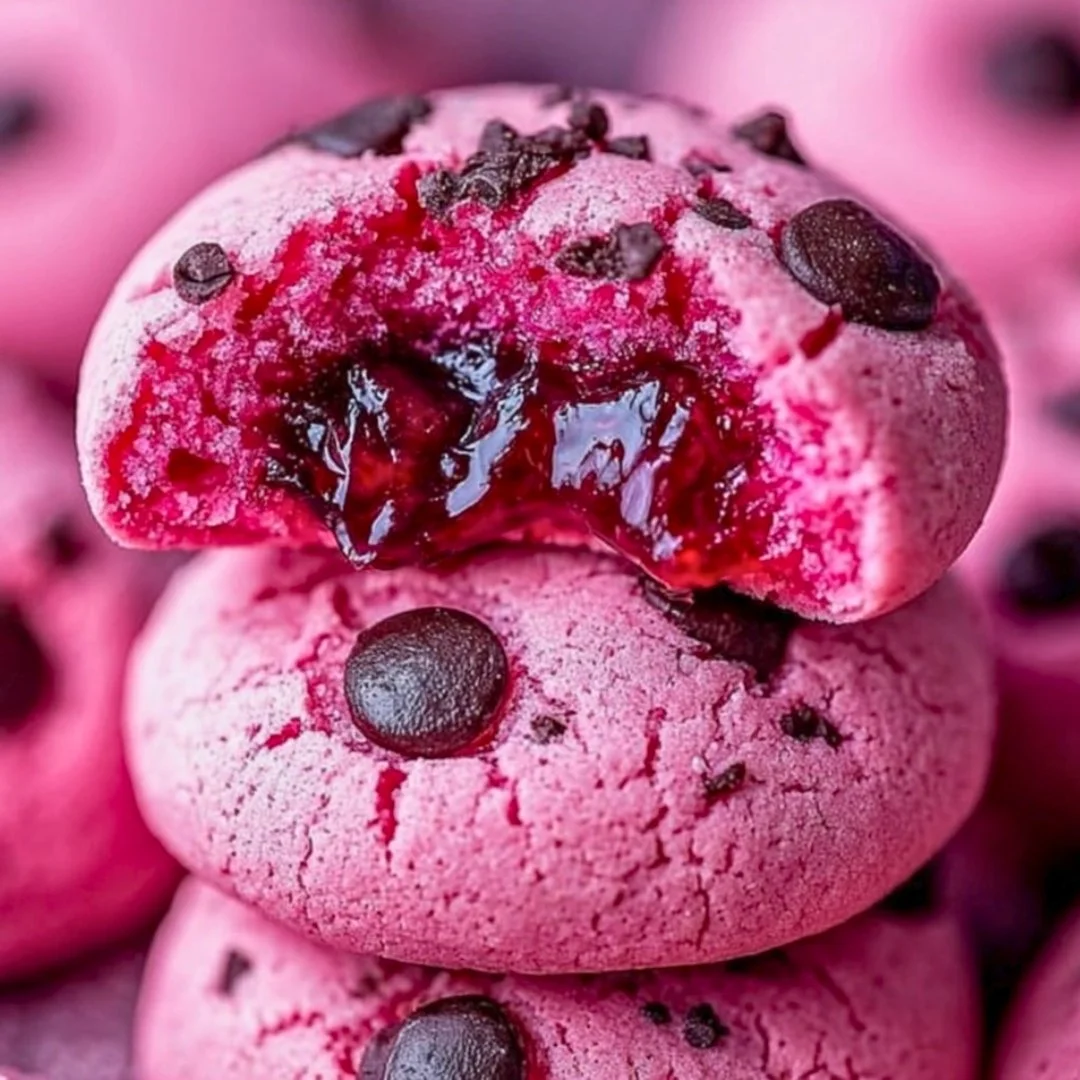 Delicious Maraschino Cherry Chocolate Chip Cookies on a plate