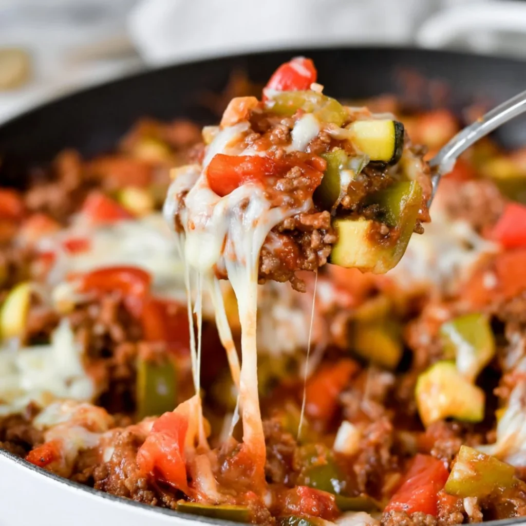 Delicious unstuffed pepper bowls for meal prep, filled with fresh ingredients.
