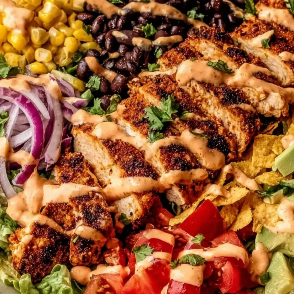 Delicious Spicy Southwest Avocado Chicken Salad with vibrant ingredients
