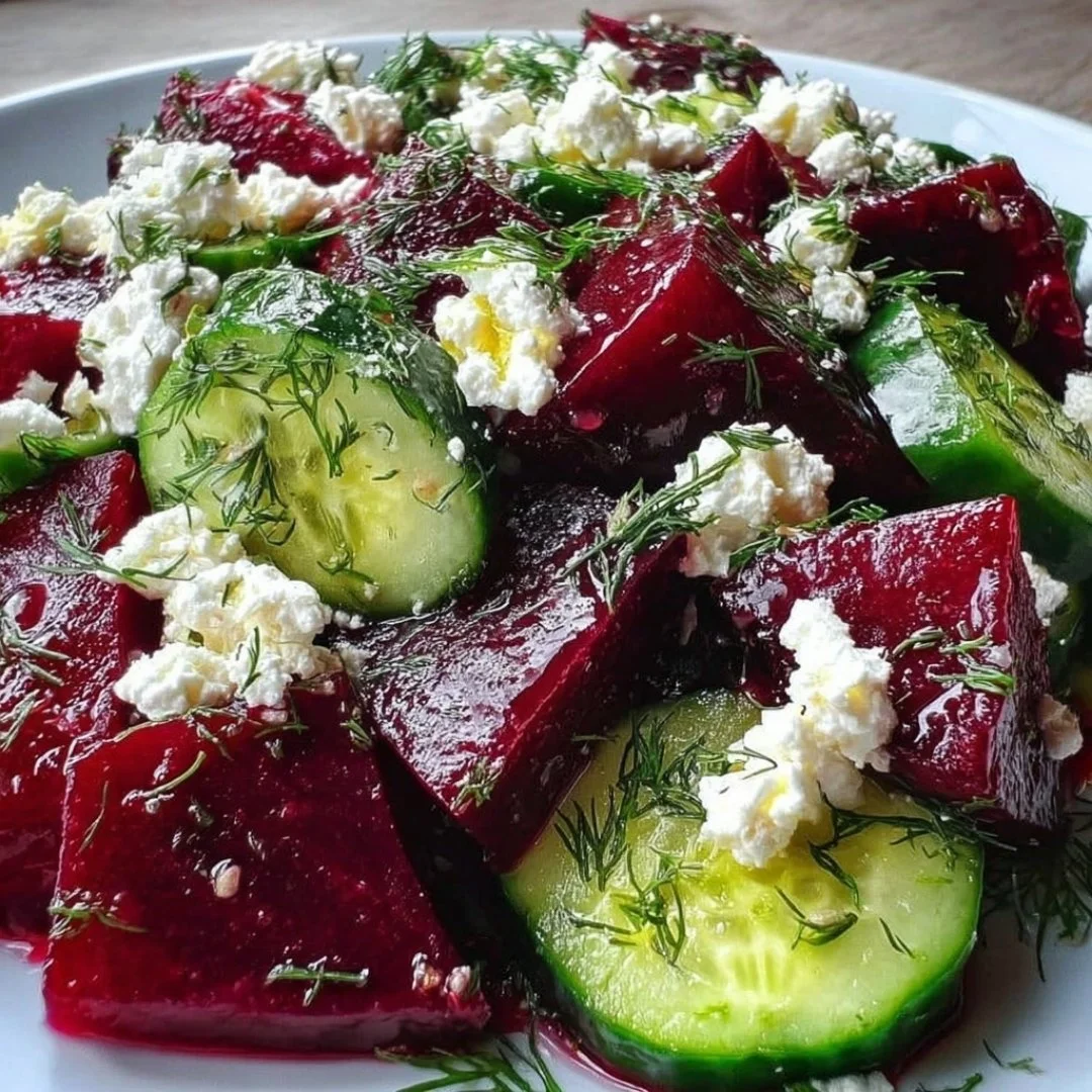 Vibrant jewel-toned salad with colorful vegetables and fresh greens