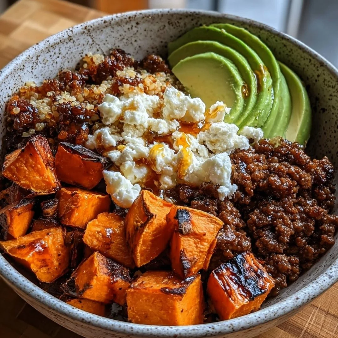 Protein Hot Honey Beef Bowl with sweet and spicy flavors
