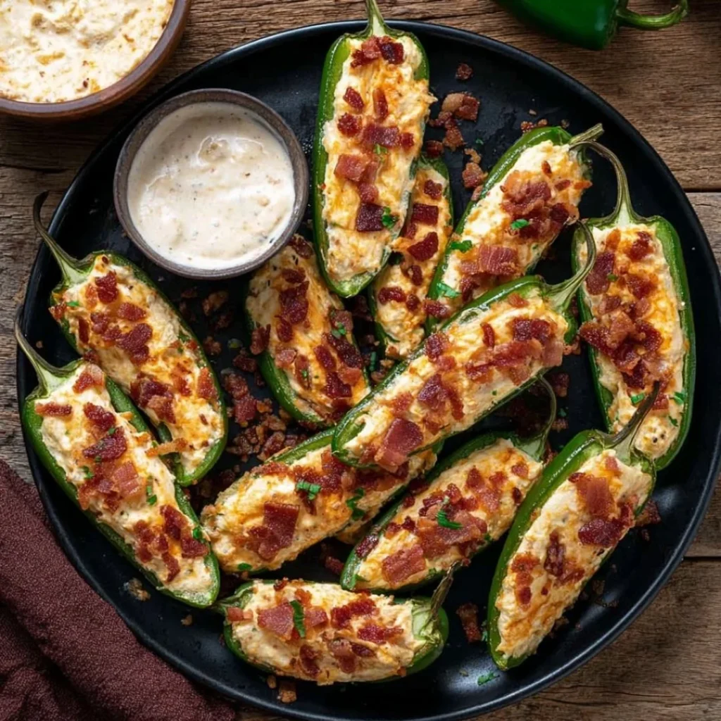 Delicious Cowboy Jalapeño Poppers, a perfect spicy treat for any occasion.