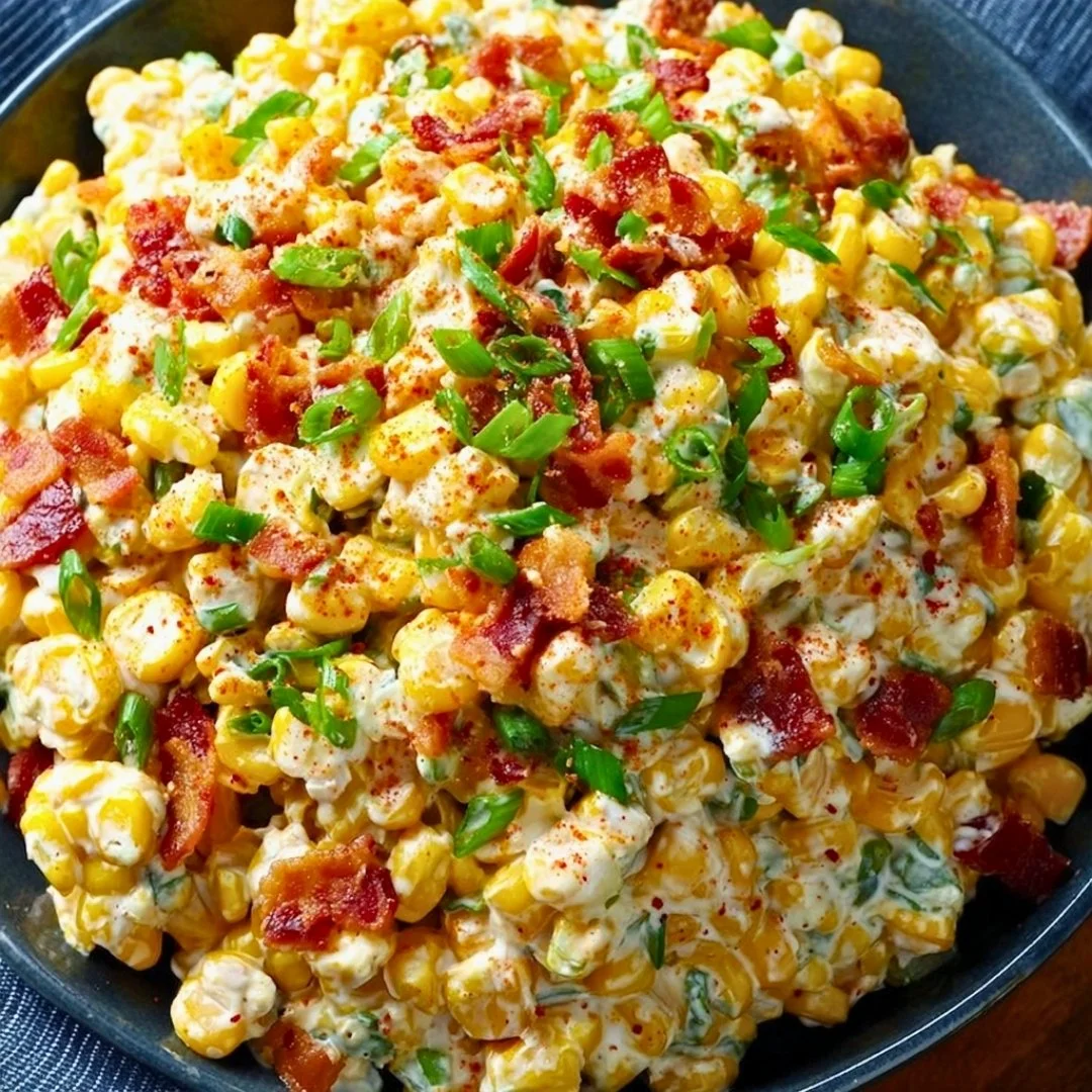 Delicious Crack Corn Salad featuring sweet corn, colorful veggies, and zesty dressing.