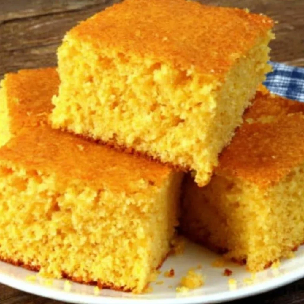 Delicious easy homemade cornbread served warm with butter