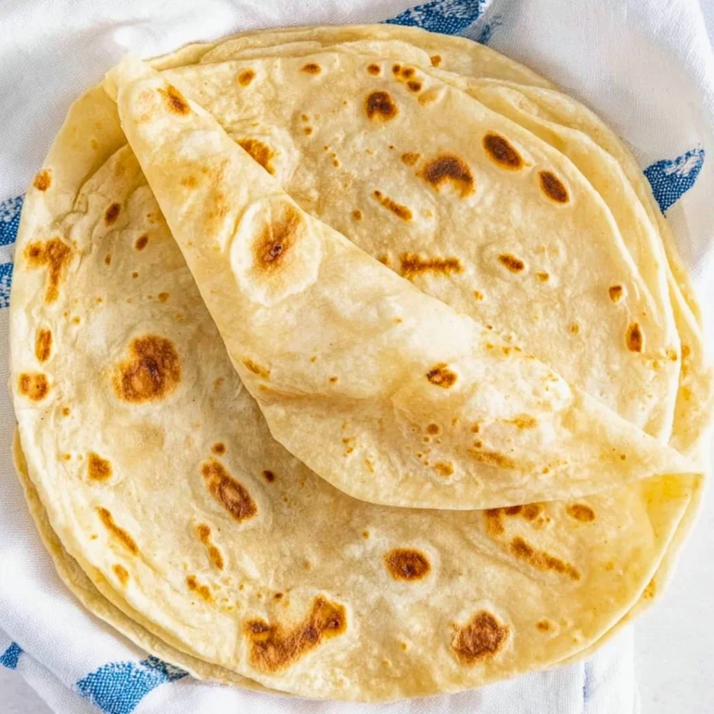 Italian Flatbread (Piadina) with fresh ingredients and fillings