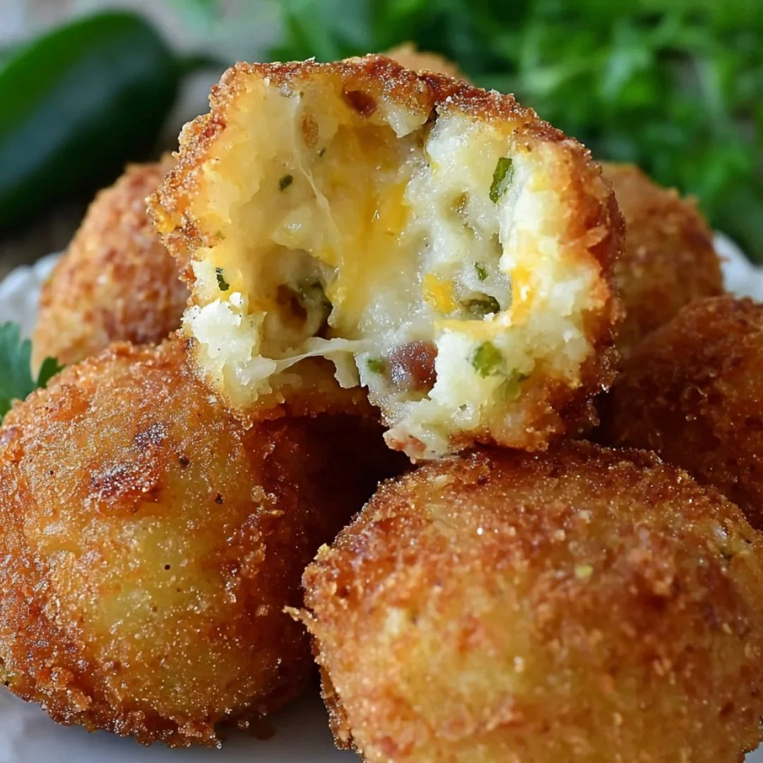Delicious loaded mashed potato bites served on a platter