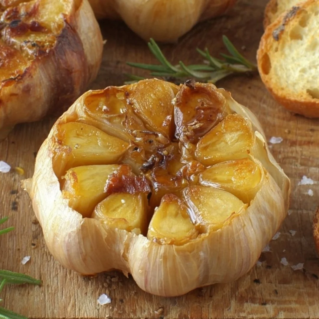 Air fryer roasted garlic bulbs ready to elevate your cooking.