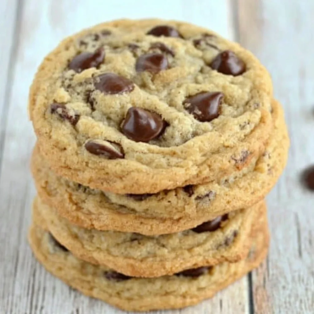 Freshly baked chewy banana chocolate chip cookies on a cooling rack