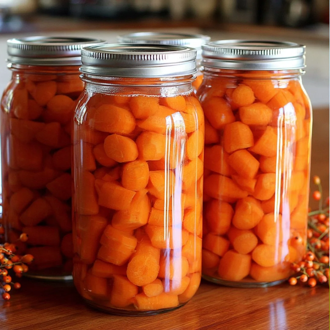 Step-by-step guide on how to can carrots for preservation and storage.