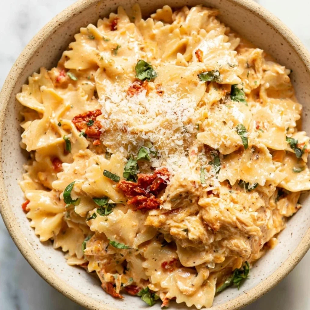 Delicious Marry Me Chicken Pasta served with fresh herbs and creamy sauce