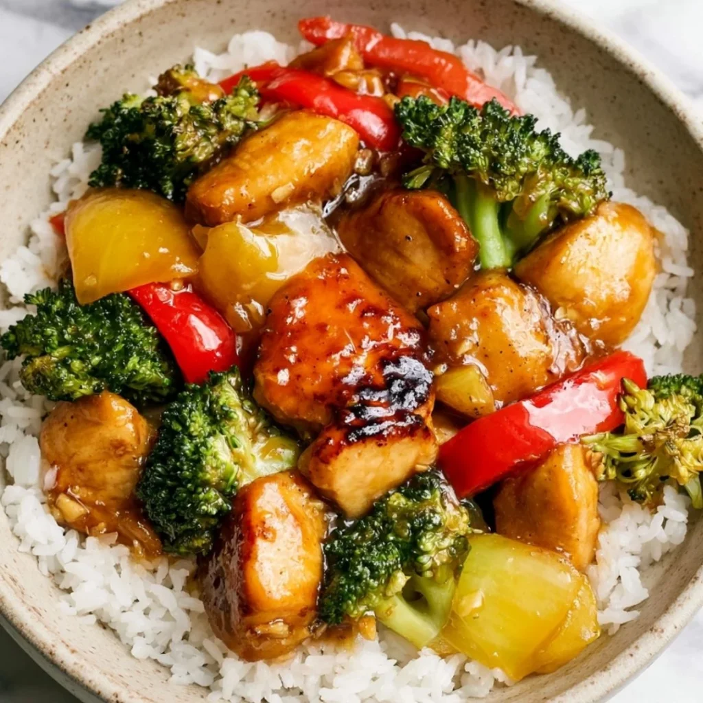 Delicious Teriyaki Chicken Stir Fry with vibrant vegetables and rich sauce