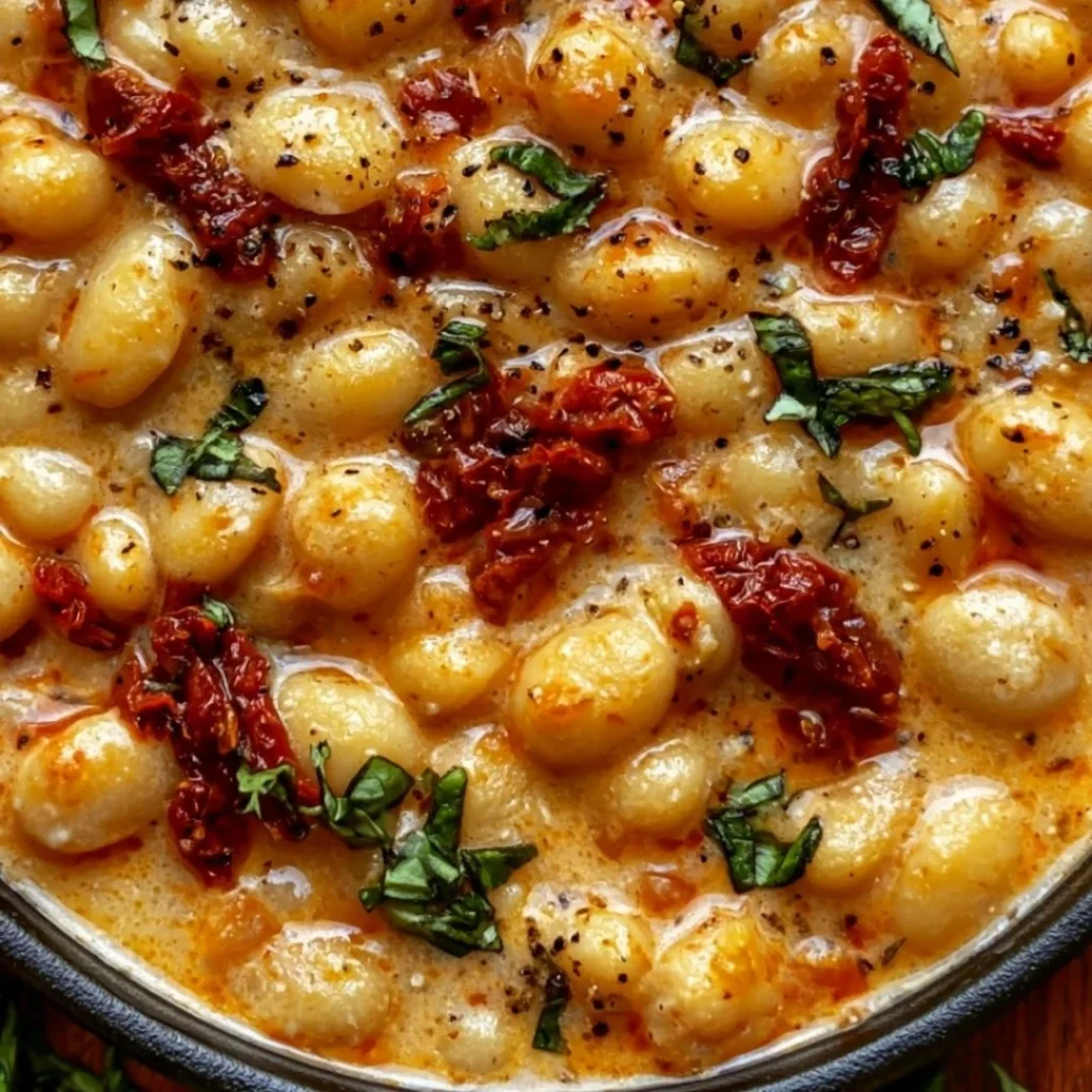 Tuscan Marry Me Butter Beans served in a rustic bowl with herbs
